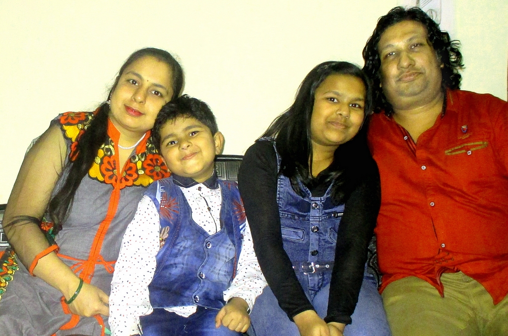Arun Kushwaha with Family